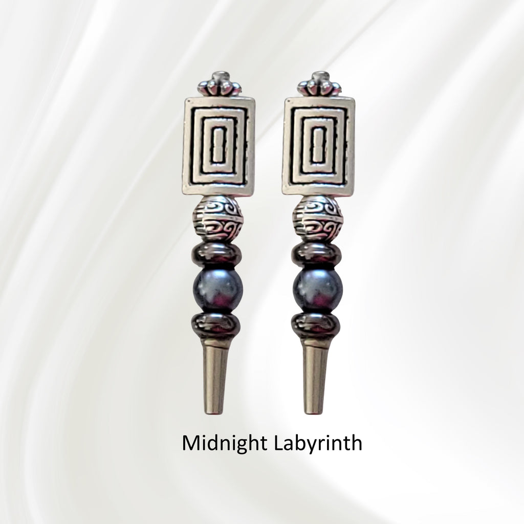 Labyrinth Cribbage Pegs - Masculine Geometric Design| Replacement Peg Set