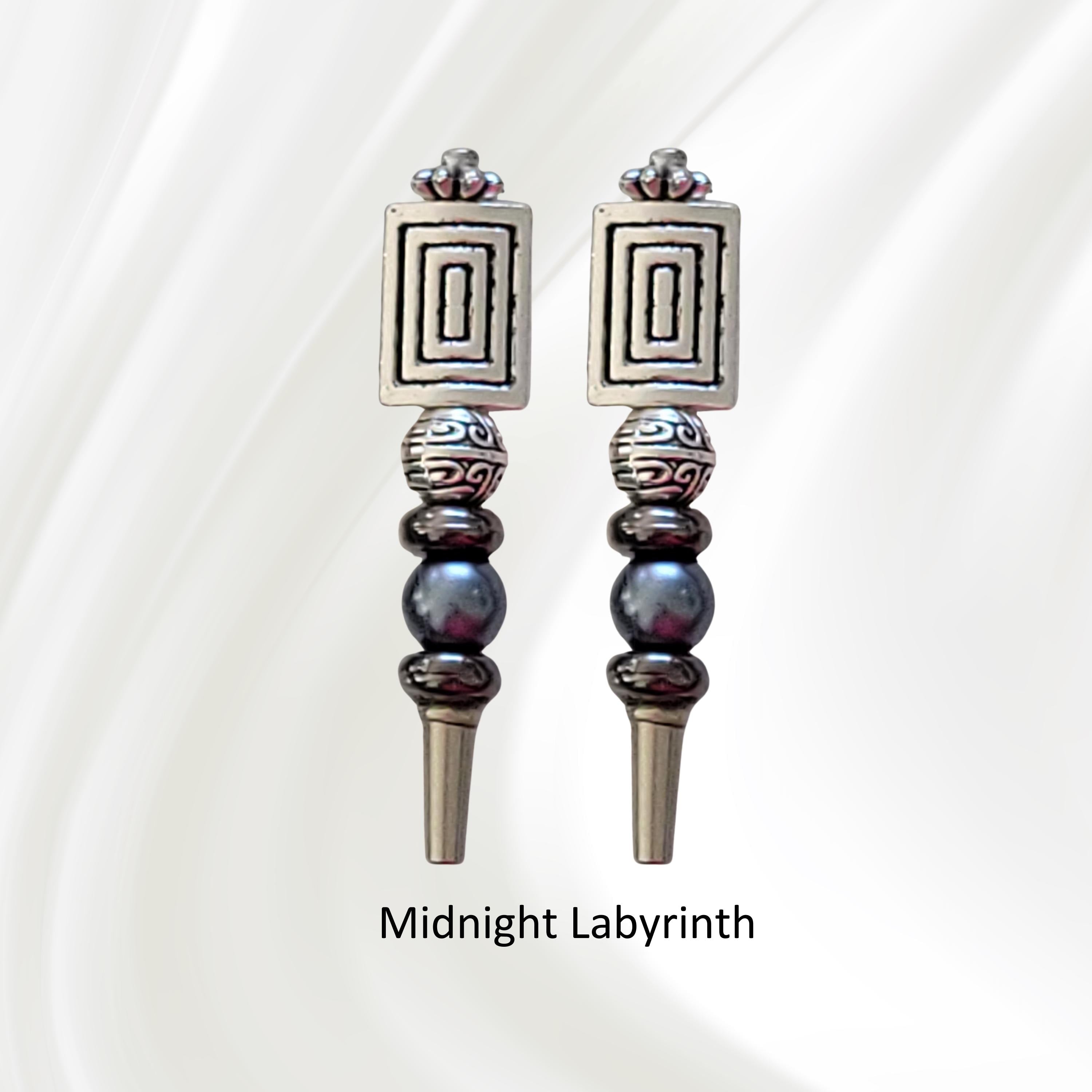 Labyrinth Cribbage Pegs - Masculine Geometric Design| Replacement Peg Set