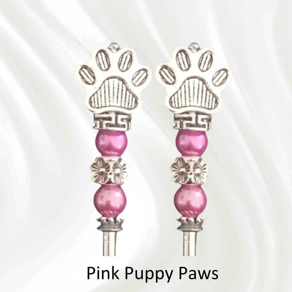 Puppy Dog Paw Cribbage Pegs | Beaded Artisan Game Pieces