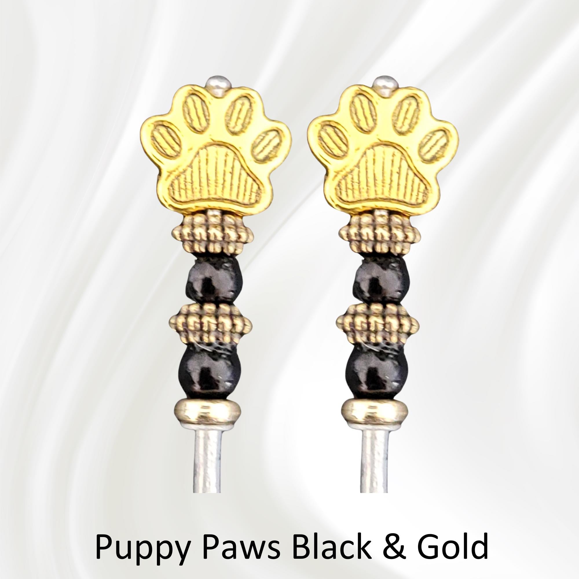 Puppy Dog Paw Cribbage Pegs | Beaded Artisan Game Pieces
