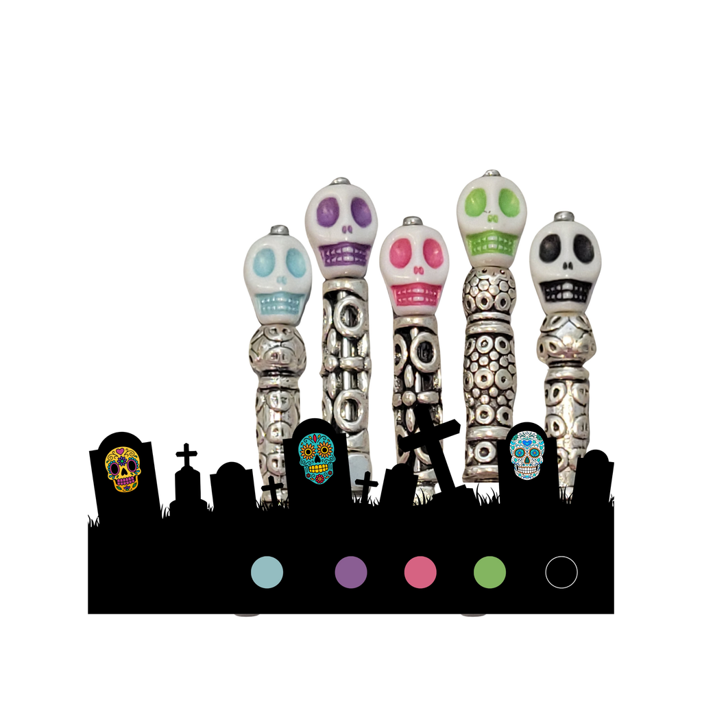 Sugar Skull Cribbage Pegs| Handcrafted Game Pieces