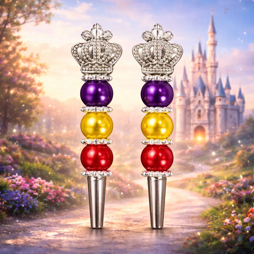 Crown of Glory Cribbage Pegs | Beaded Metal Game Pieces