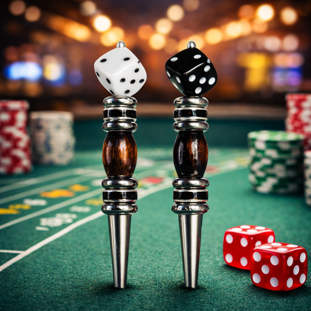 Dice Cribbage Pegs | Wooden Bronze Game Pieces | Replacement Game Pieces