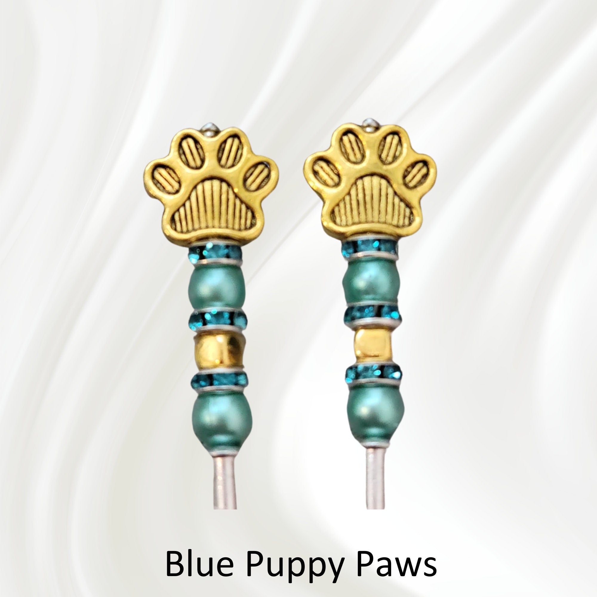 Puppy Dog Paw Cribbage Pegs | Beaded Artisan Game Pieces
