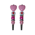 Pink Heart Cribbage Pegs - Handmade Artisan Cribbage Board Game Gift | Replacement Peg Set