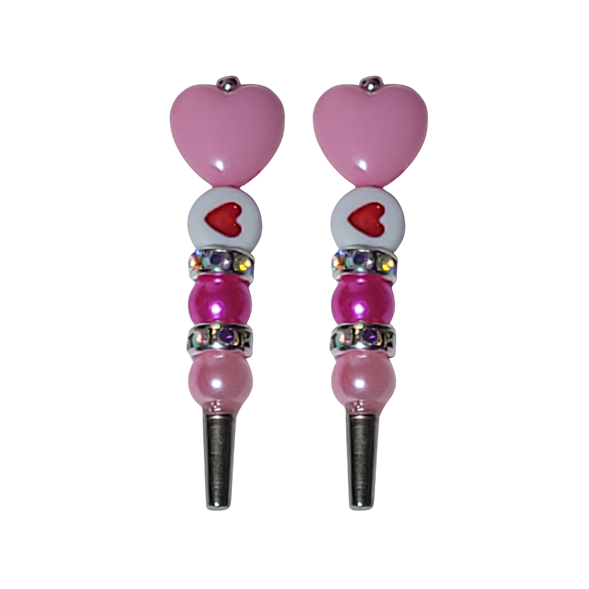 Pink Heart Cribbage Pegs - Handmade Artisan Cribbage Board Game Gift | Replacement Peg Set